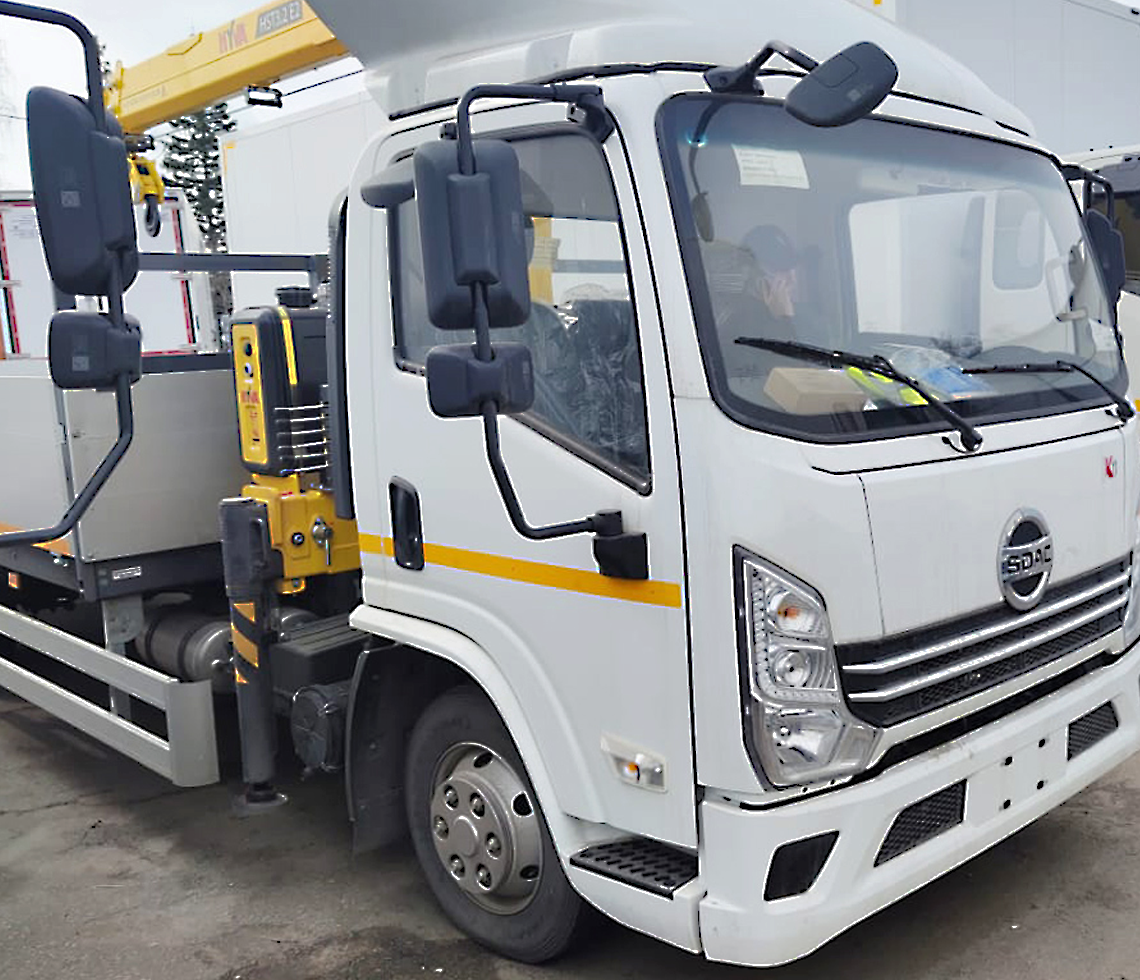 Бортовой с КМУ SDAC К 7.5 HYVA 3 т. фото 2