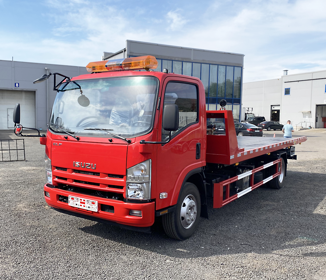 ISUZU Эвакуатор со сдвижной платформой 4х2, 10,5 тонн фото 4