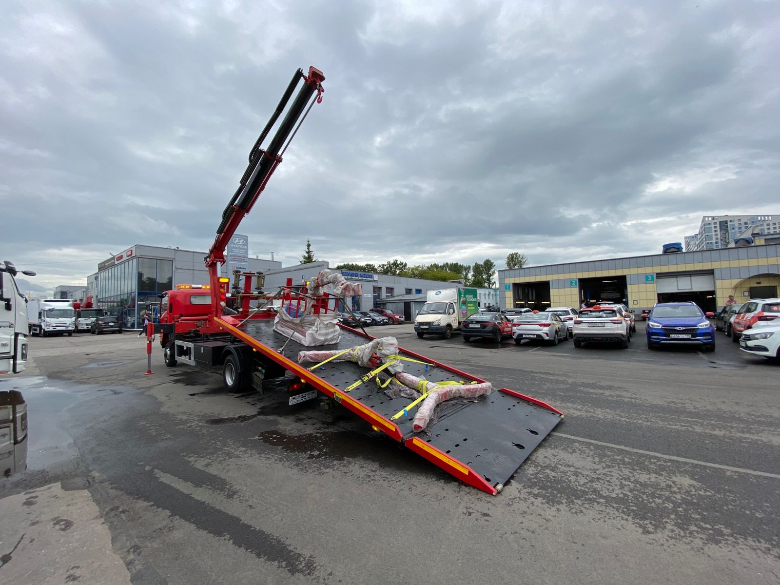 ISUZU Эвакуатор с КМУ, 4*4,10,5 т фото 7