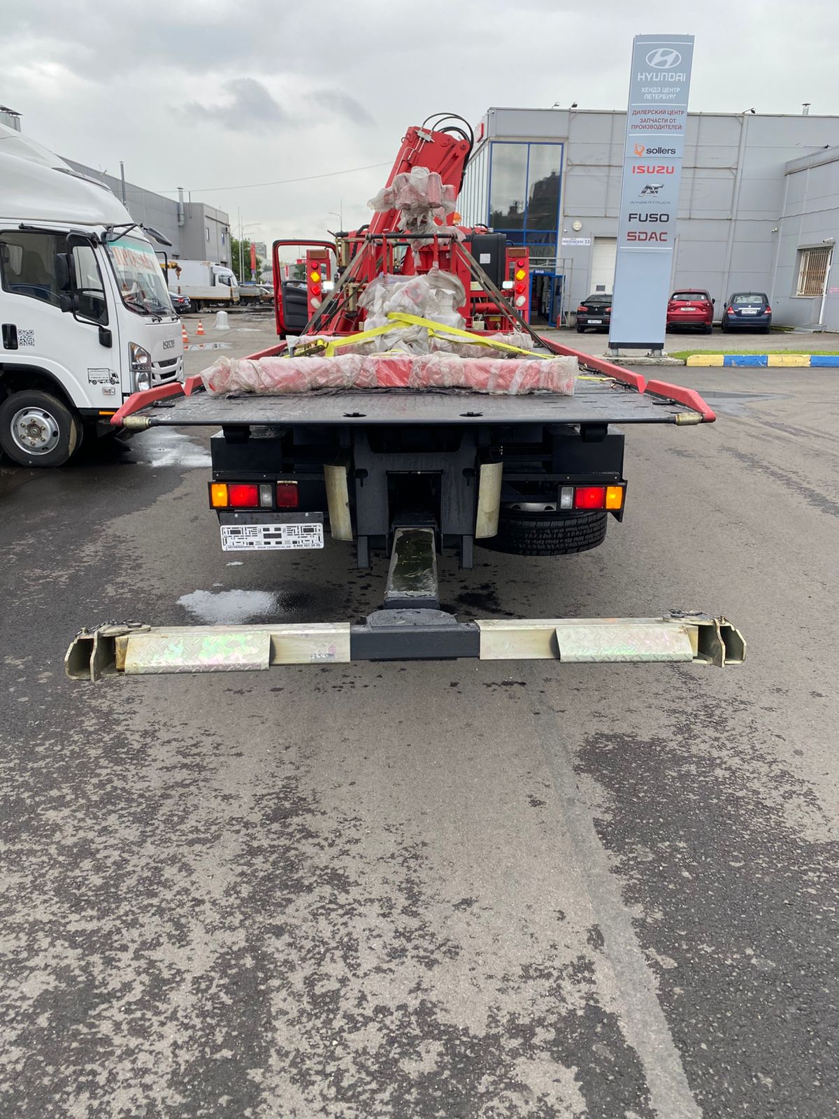 ISUZU Эвакуатор 4*4 с КМУ и брилем фото 10