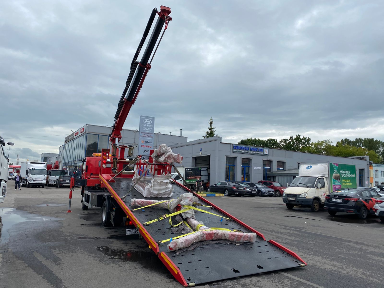 ISUZU Эвакуатор с КМУ, 4*4,10,5 т фото 8