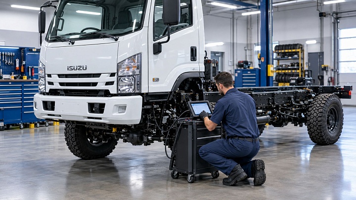 Сервисная карта полноприводного грузовика на шасси ISUZU: как не потерять ресурс на бездорожье